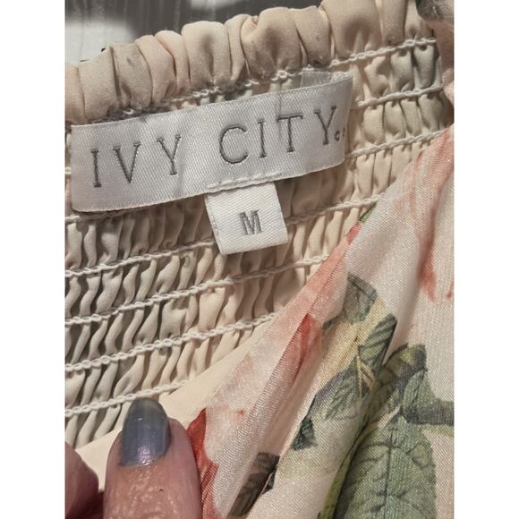 Ivy City Co Melody Floral Midi Dress Coquette Fairy Whimsical Cottagecore | M - Picture 7 of 16